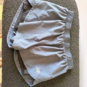 New Balance Light Gray Running Shorts